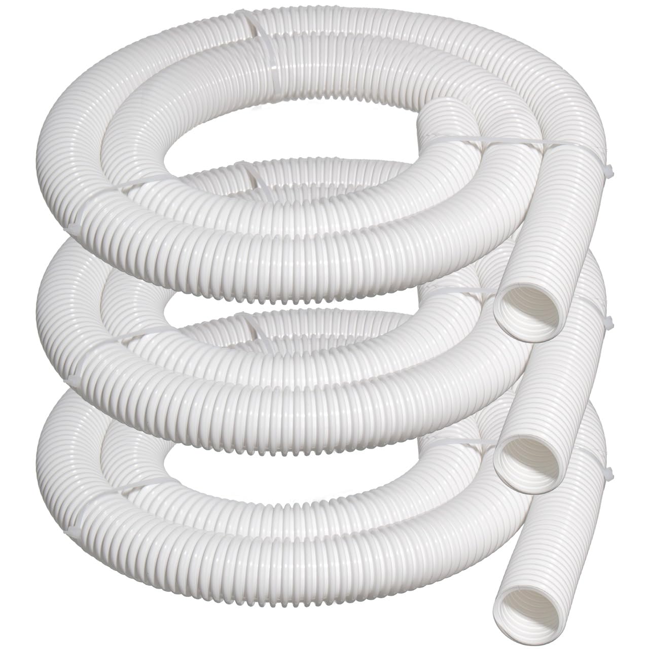 Sconva front view of 6-foot cuffless feed hose showing full length and finish for easy replacement