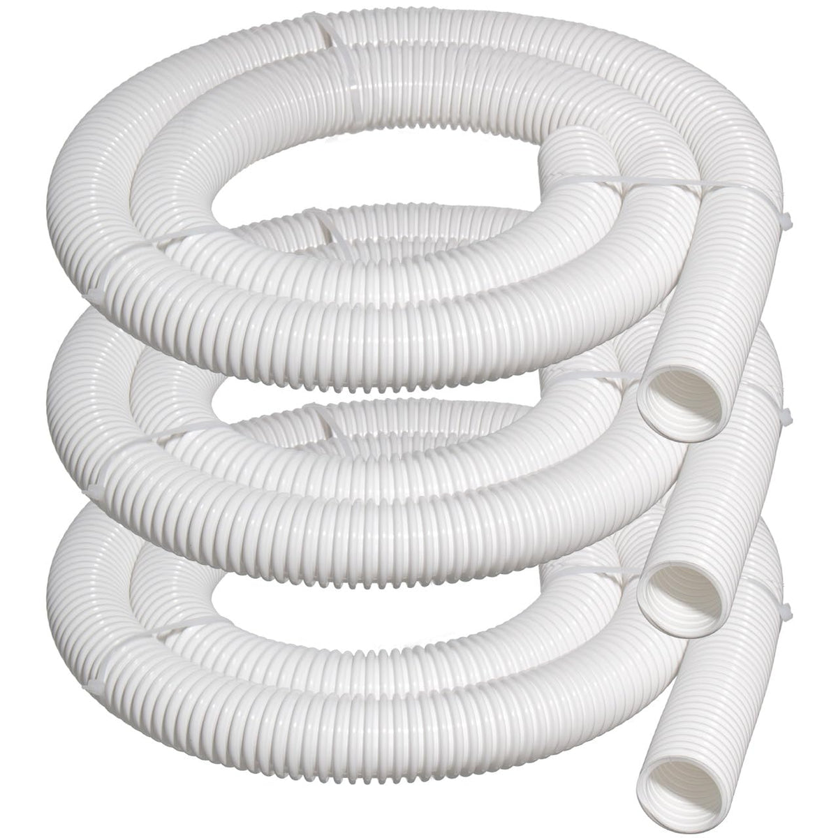 Sconva front view of 6-foot cuffless feed hose showing full length and finish for easy replacement
