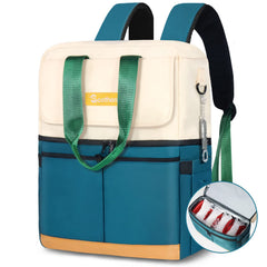 Scothen front view cooler backpack showing capacity and style, ideal for outings