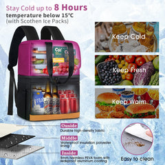 Scothen twelve reusable ice packs with chilled drinks demonstrating cooling benefit