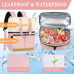 Scothen lower compartment with 12 ice packs keeping cans cold for hours for long-lasting cooling