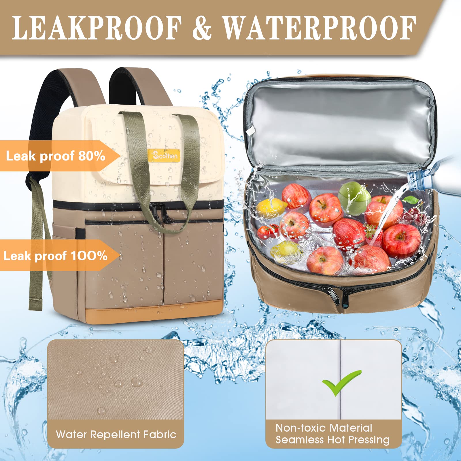 Scothen upper compartment with lunch boxes showing organized warm storage