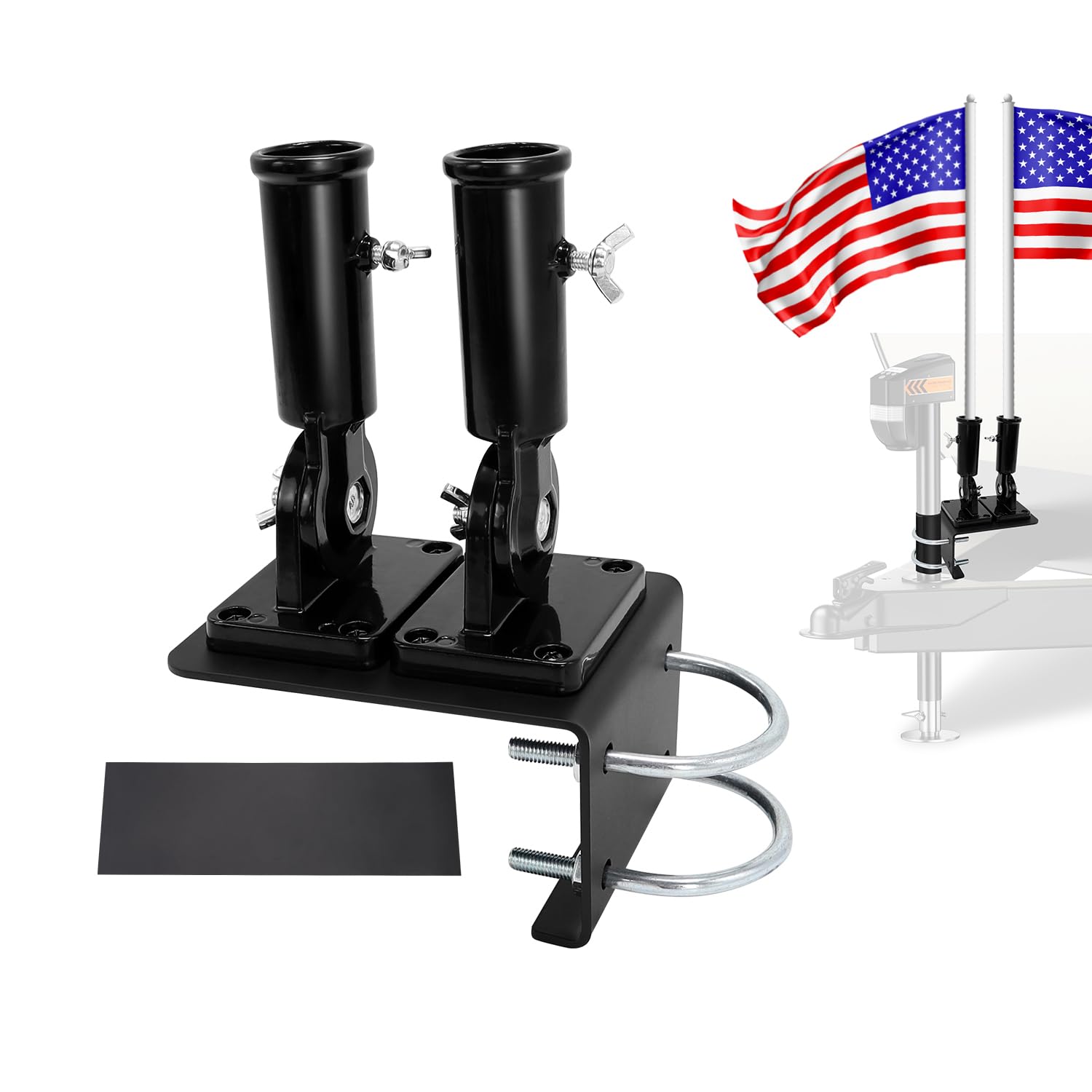 scottchen PRO front view of clamp-on bracket showing compact durable design and easy install benefit