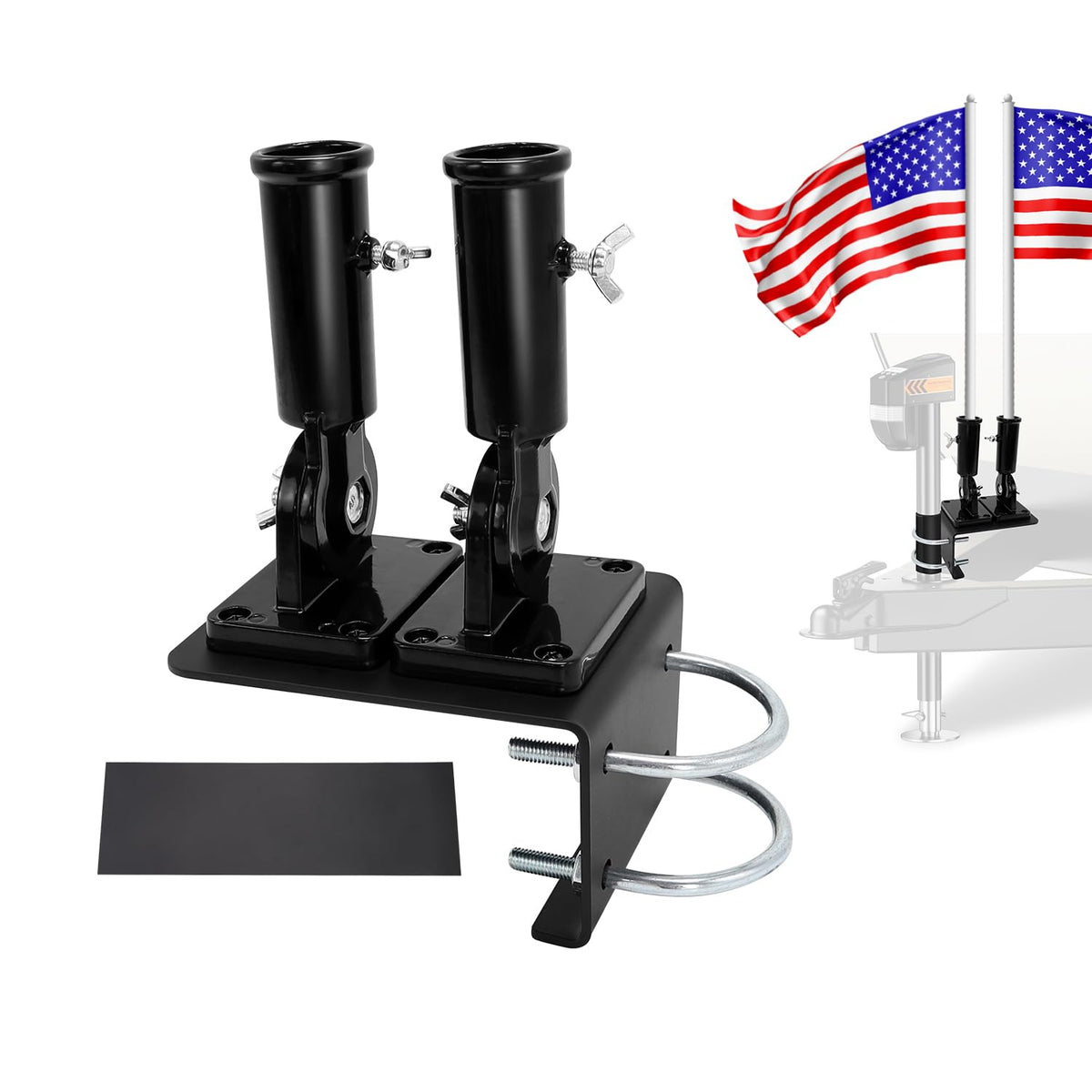 scottchen PRO front view of clamp-on bracket showing compact durable design and easy install benefit