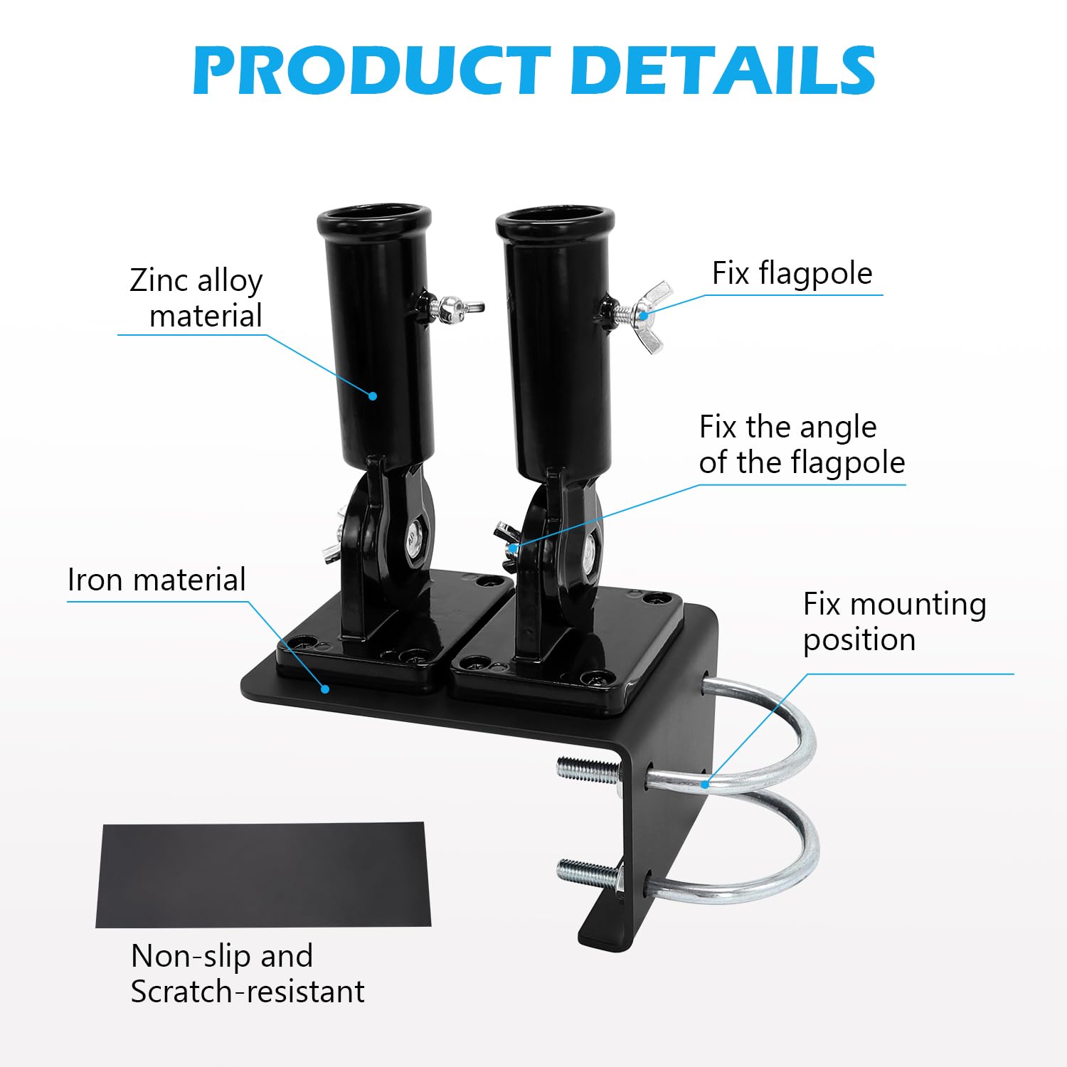 scottchen PRO mounted on an RV ladder demonstrating no-drill attachment and quick removal benefit