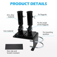 scottchen PRO mounted on an RV ladder demonstrating no-drill attachment and quick removal benefit
