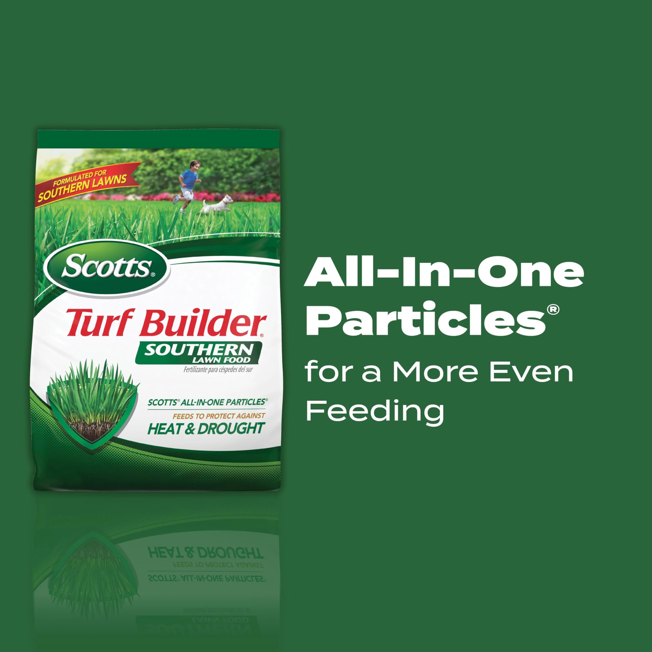 Scotts bag label with 26-2-13 analysis highlighting nutrient balance advantage