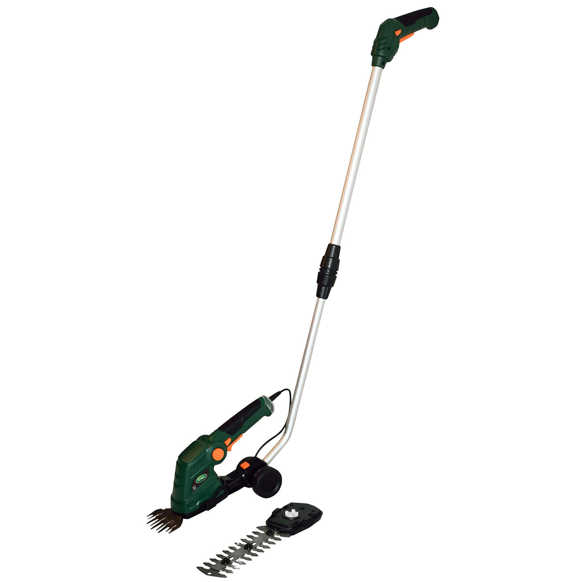 Scotts front product overview showing compact cordless trimmer benefits