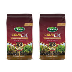 Scotts GrubEX1 front packaging showing product and coverage benefits