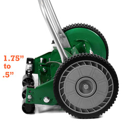 Scotts T-style handle with cushioned grip for user comfort and control benefit