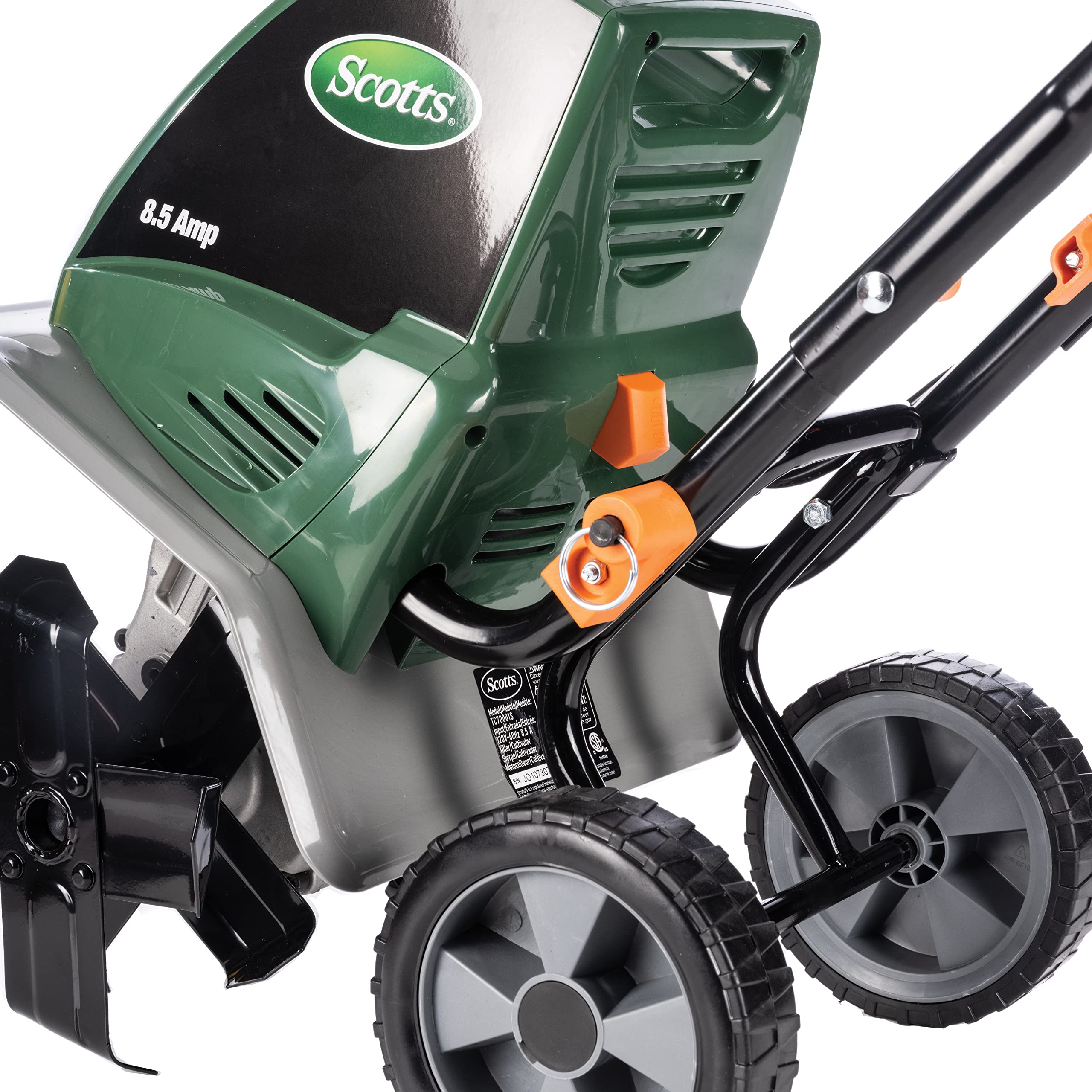 Scotts ergonomic handle and single-lever control for comfortable operation