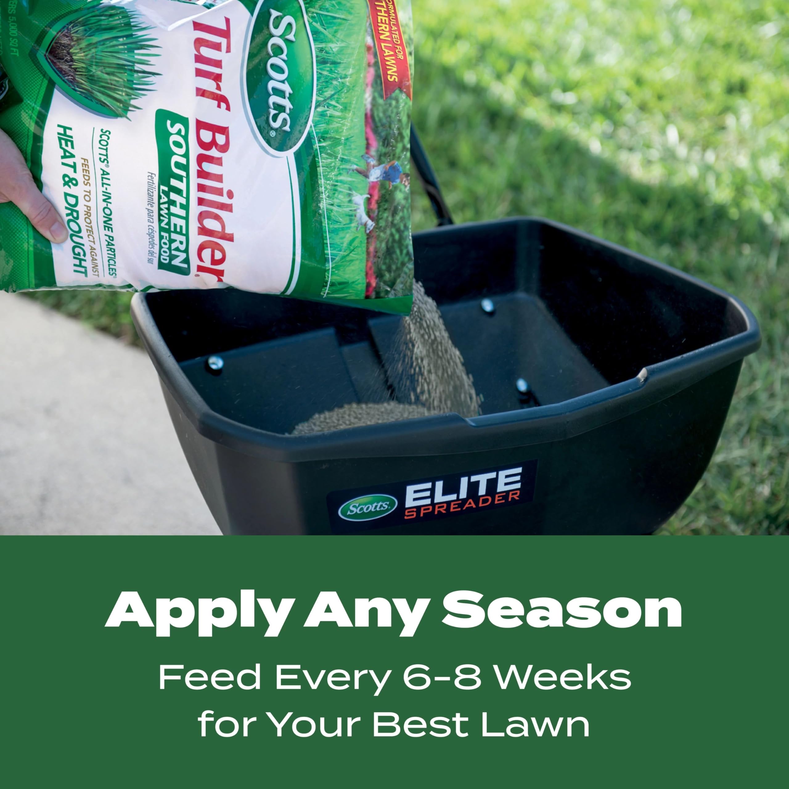 Scotts treated lawn after application illustrating greener thicker turf improvement