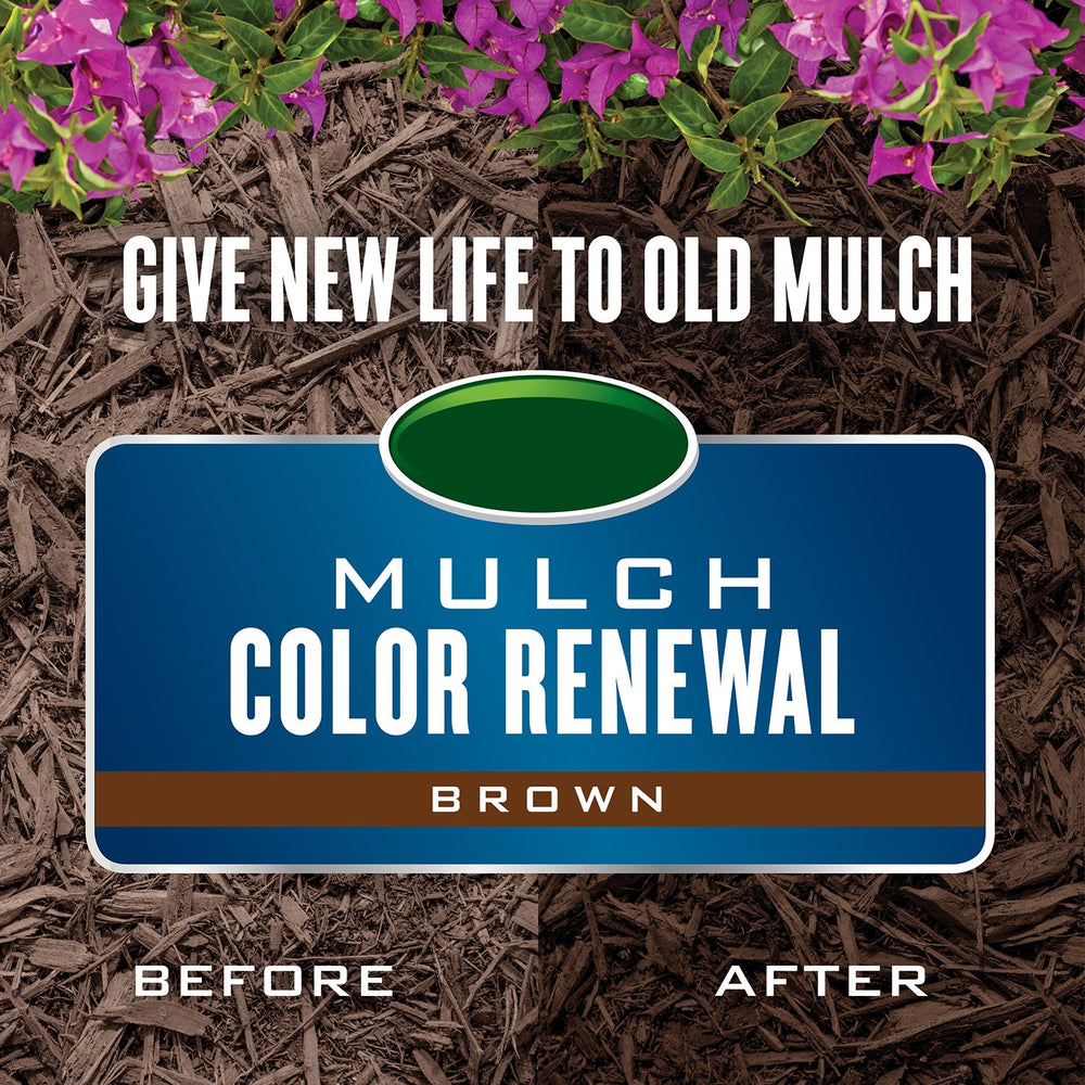 Scotts close-up on renewed mulch texture showing even color and refreshed appearance