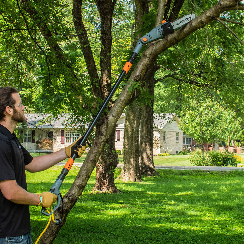 Radius Garden Scotts pole saw oil level window for easy maintenance