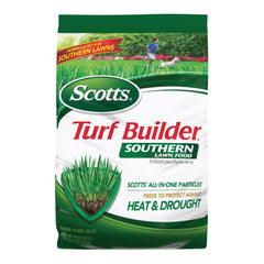 Scotts front bag showing Southern Lawn Food for clear product ID and coverage