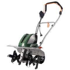 Scotts front profile showing compact cultivator and wide working width benefit