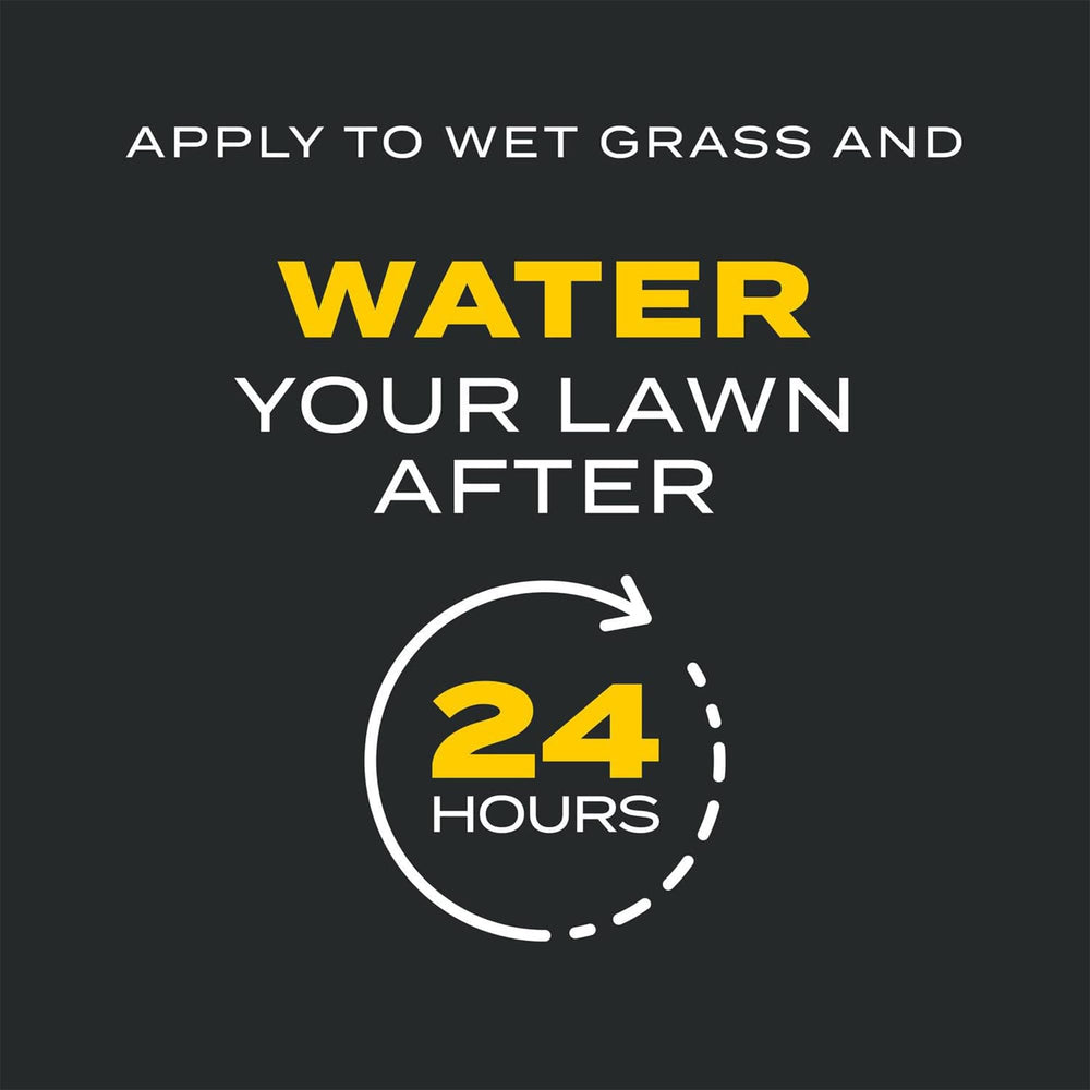 Watering lawn after application to activate Scotts Triple Action preemergent