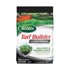 Scotts Turf Builder front packaging showing coverage and benefits