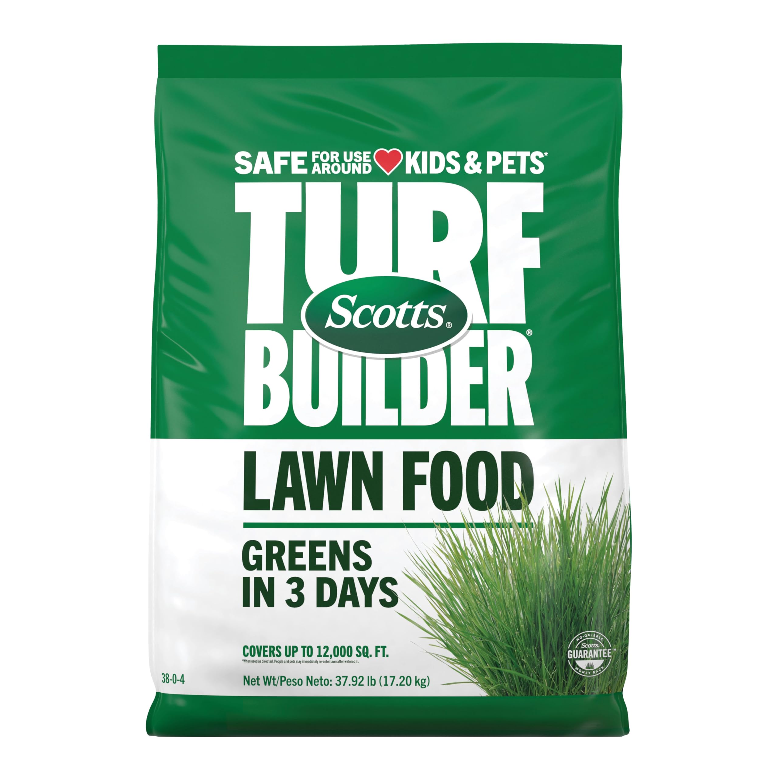 Scotts bag front packaging showing product name and coverage benefits