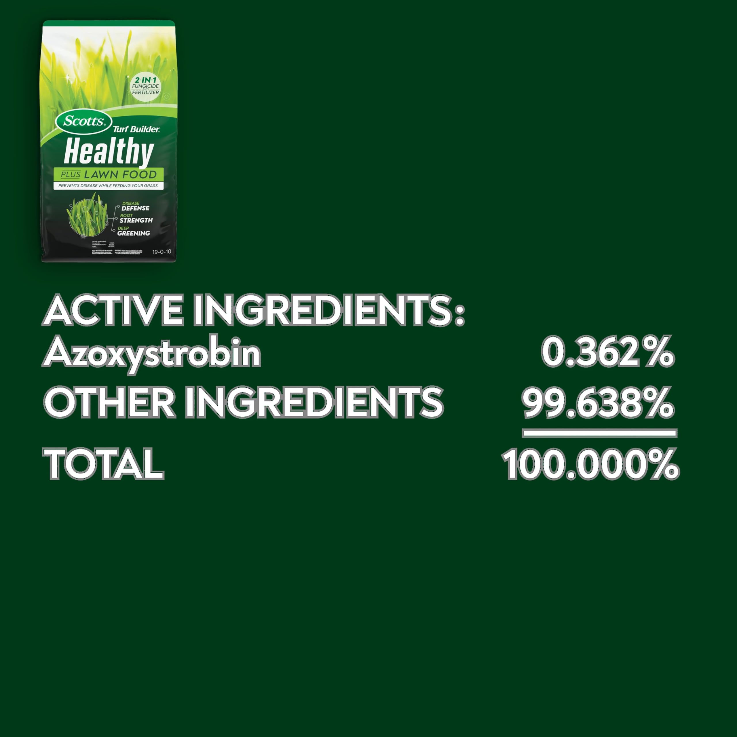 Scotts product in yard scene promoting resilient, attractive grass