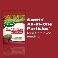 Scotts label close-up highlighting instructions and application settings