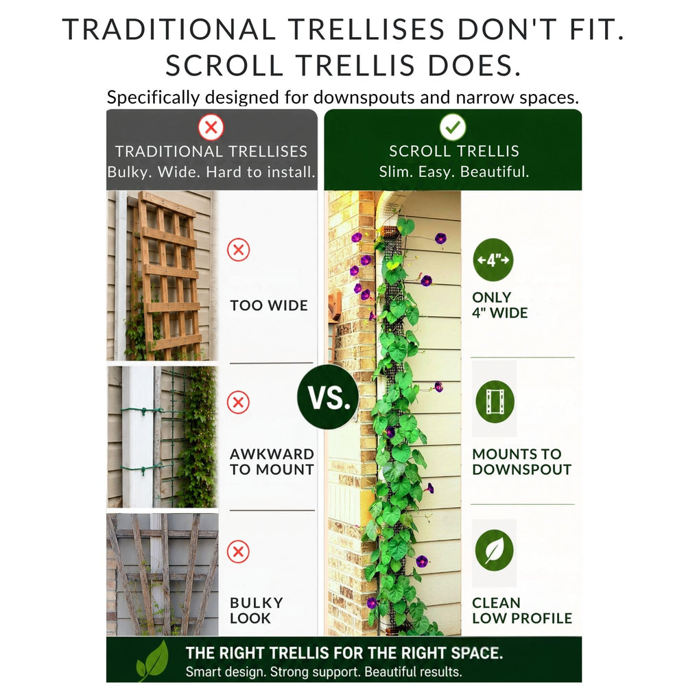 Scroll Trellis close-up HDPE mesh texture highlighting durable weather resistance