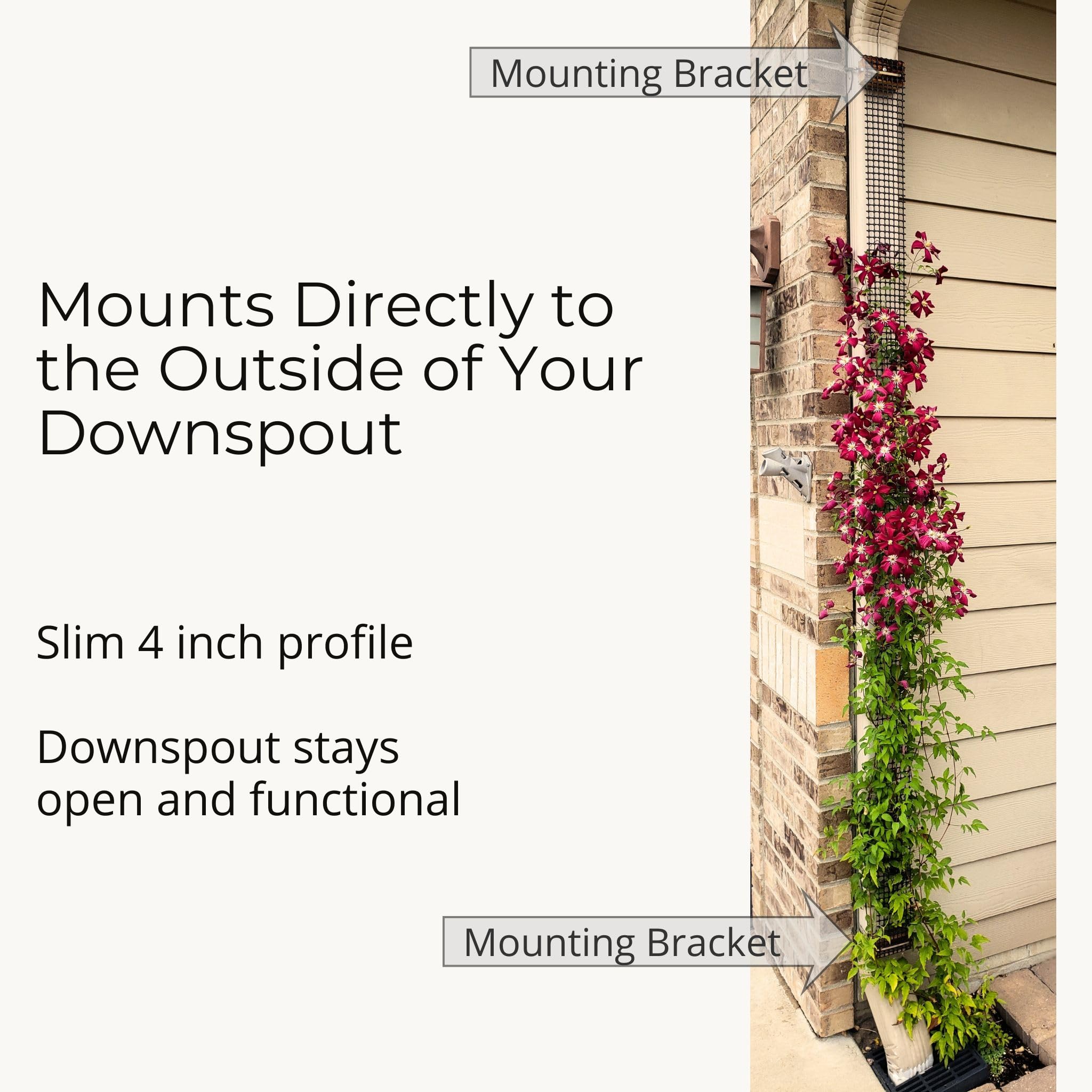 Scroll Trellis trimmed to length demonstration showing customizable fit benefit