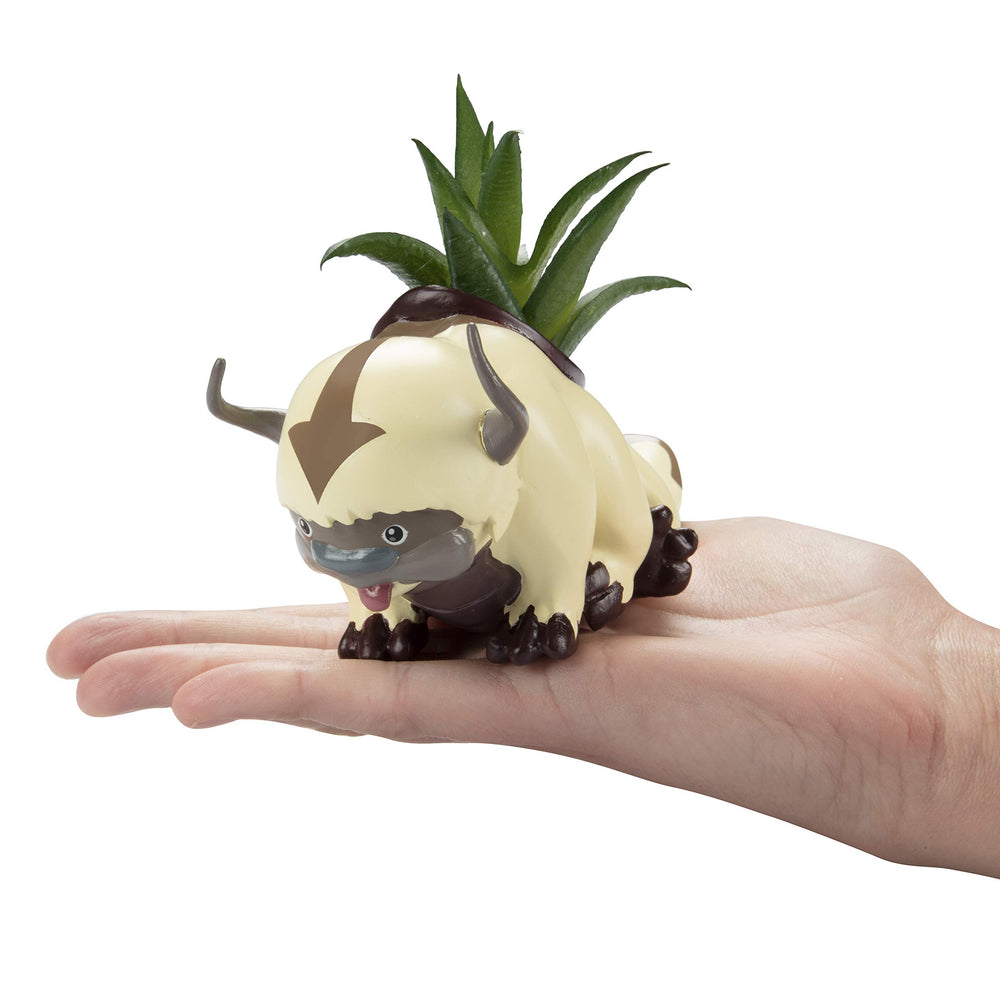 SCS Direct Appa planter on a desk with books and mug, adding whimsical décor