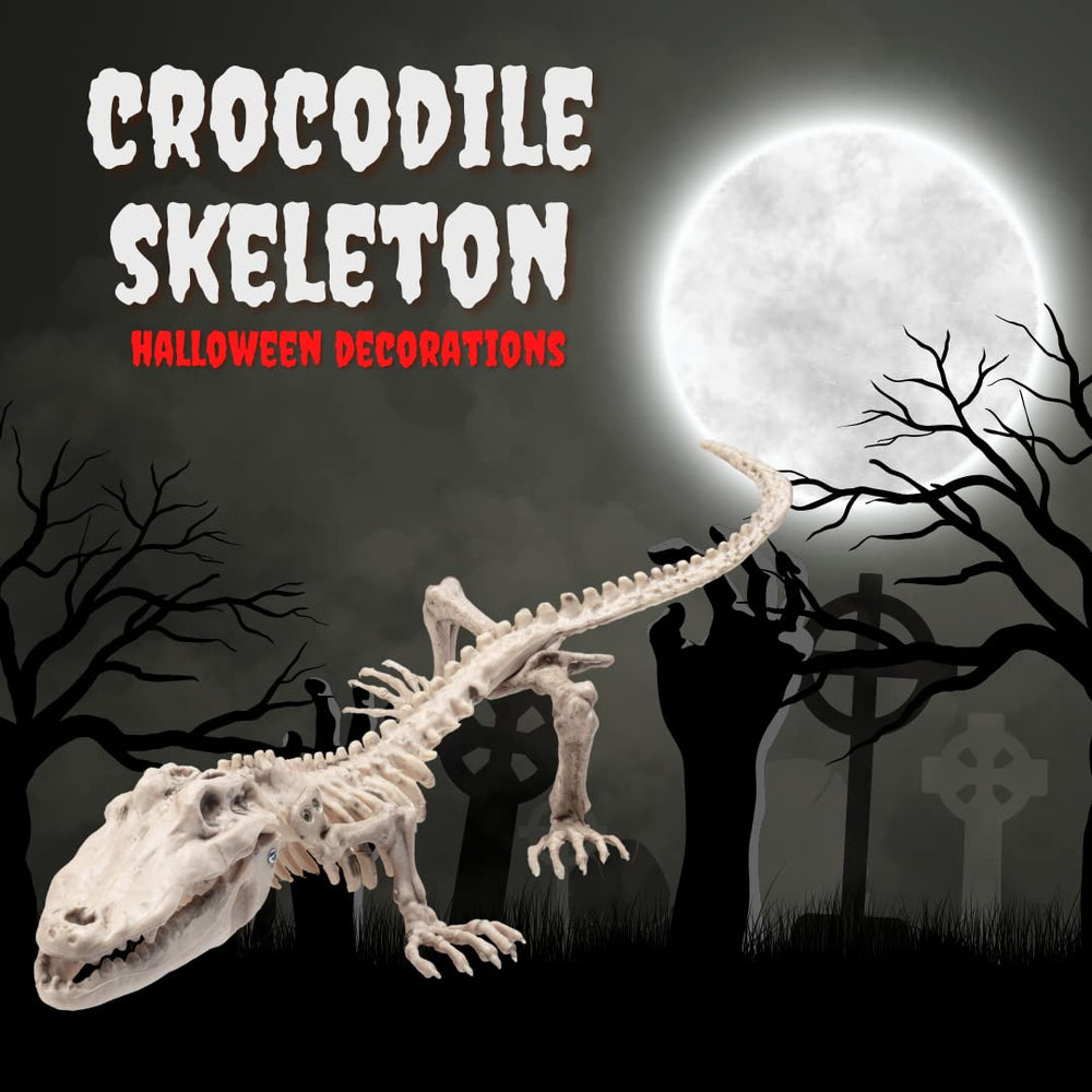 SCS Direct crocodile skeleton close texture highlighting detailed sculpting and durability