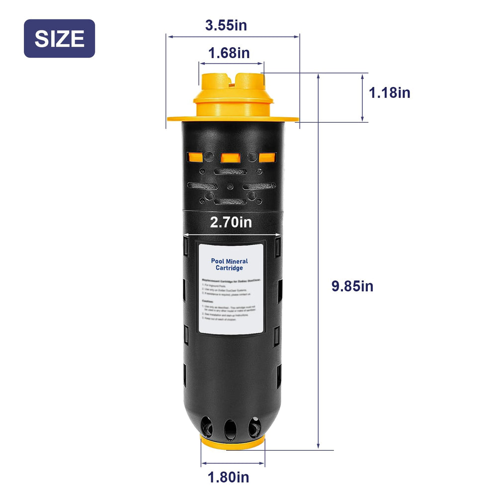 sdanbom labeled cartridge top with visible ports for easy identification and installation