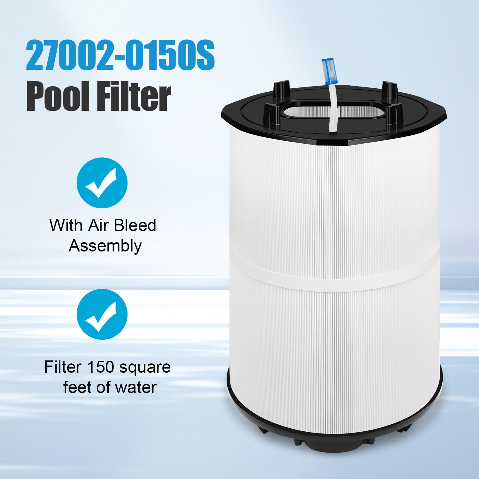 SDEAUP cartridge near pool equipment showing ready-to-install replacement benefit