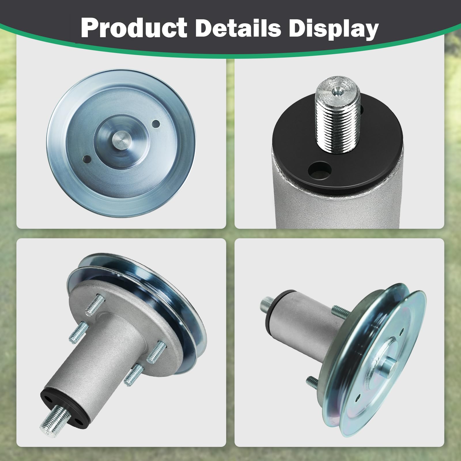 SDEAUP spindle installed on a mower deck demonstrating restored blade support and performance
