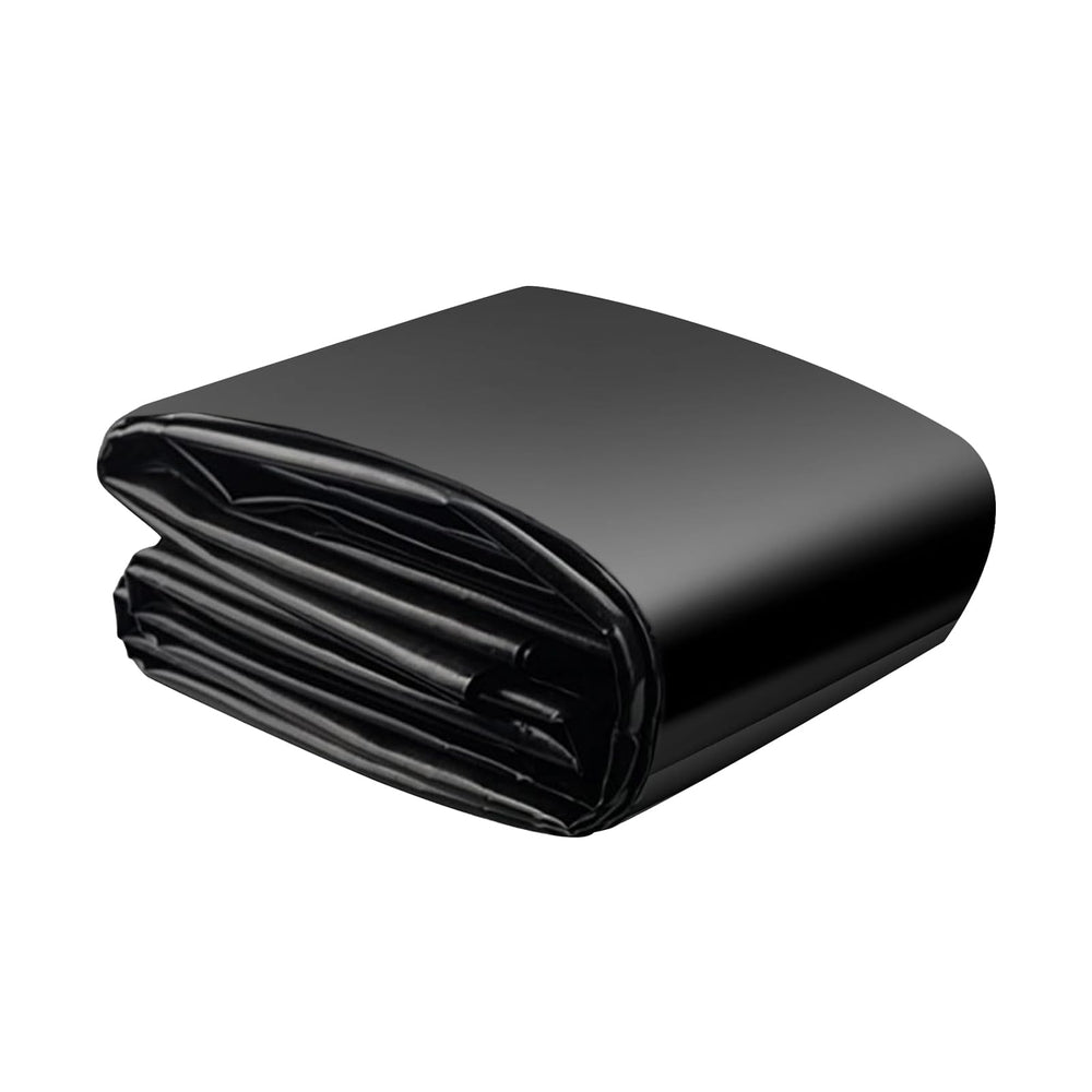SDLDEER front view of packaged 10x10 pond liner showing product and dimensions benefiting planning