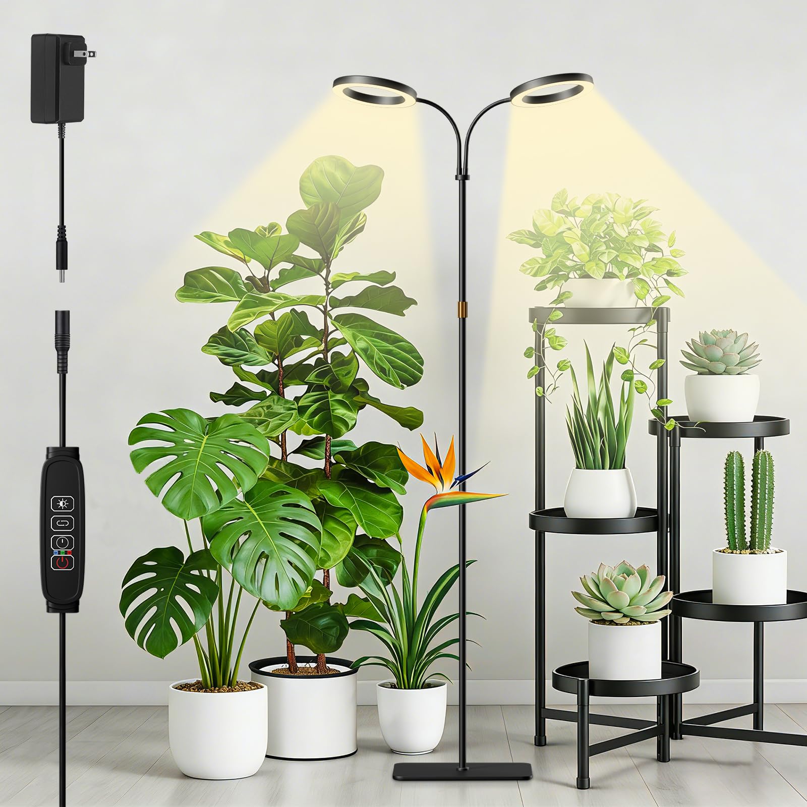 SDOVUERC front view of ring grow light showing modern design and elegant form