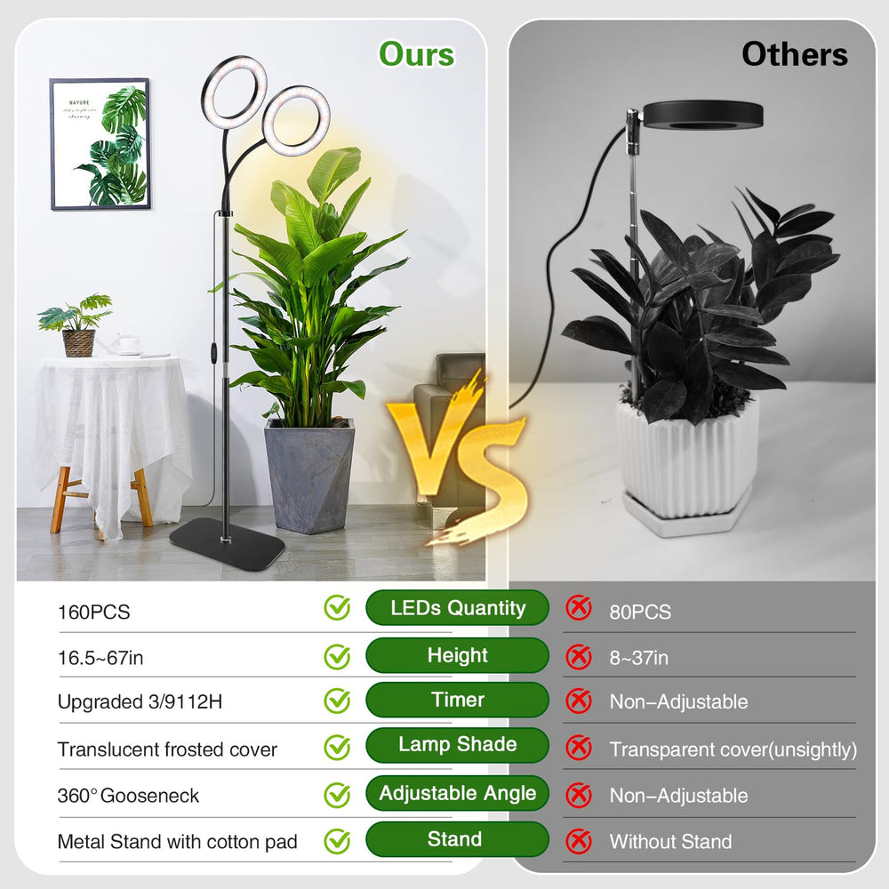SDOVUERC lamp in living room enhancing décor while providing plant light