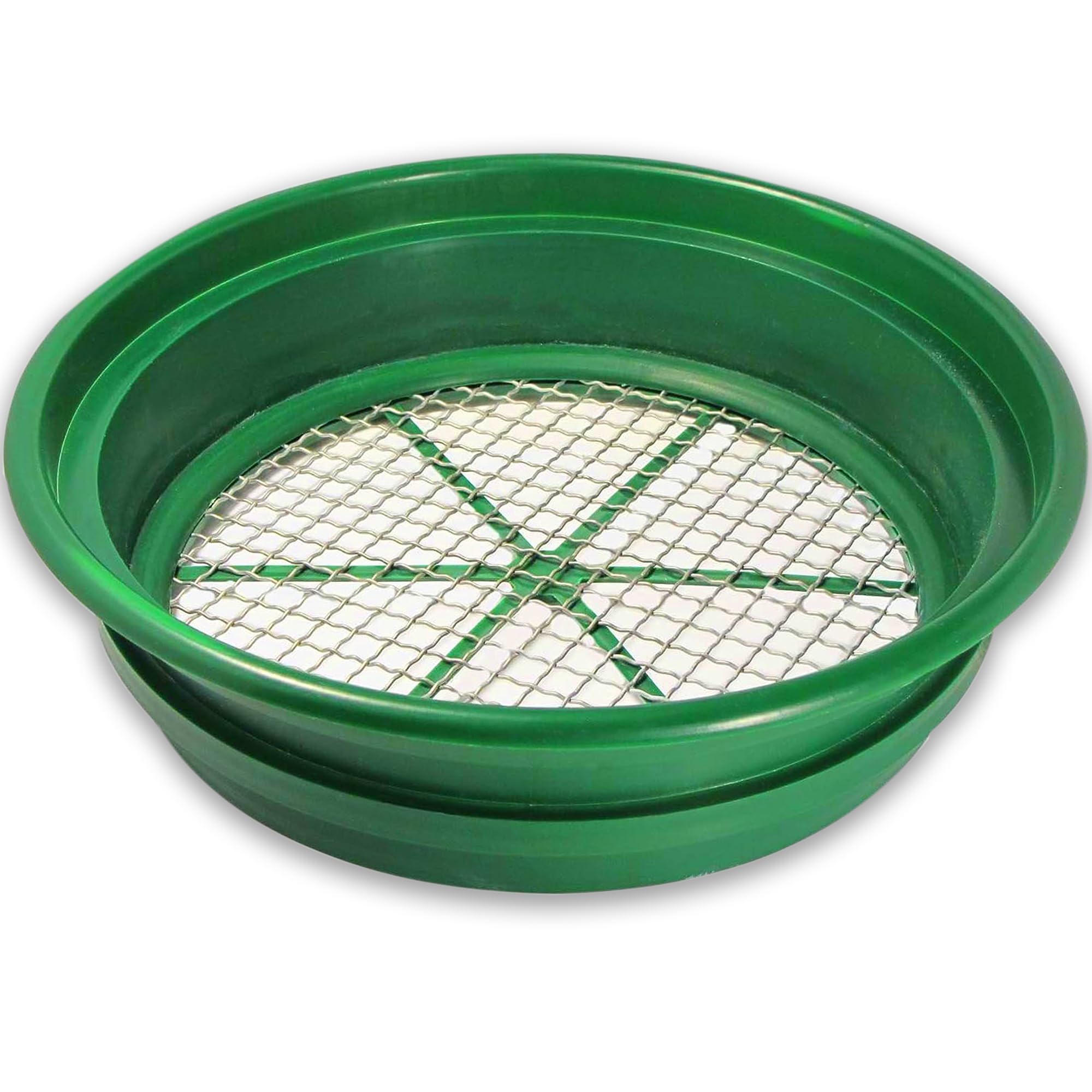 SE stackable classifier front view showing durable frame and green color for easy identification