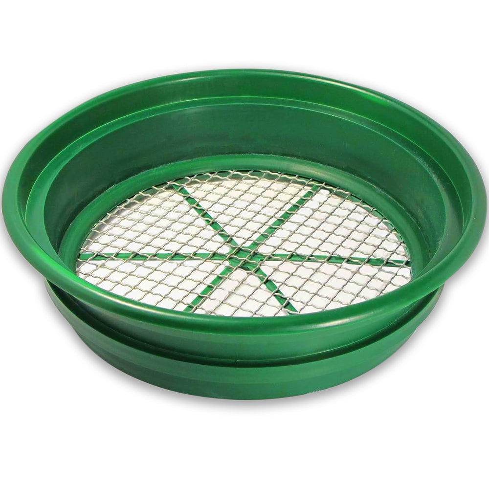 SE stackable classifier front view showing durable frame and green color for easy identification