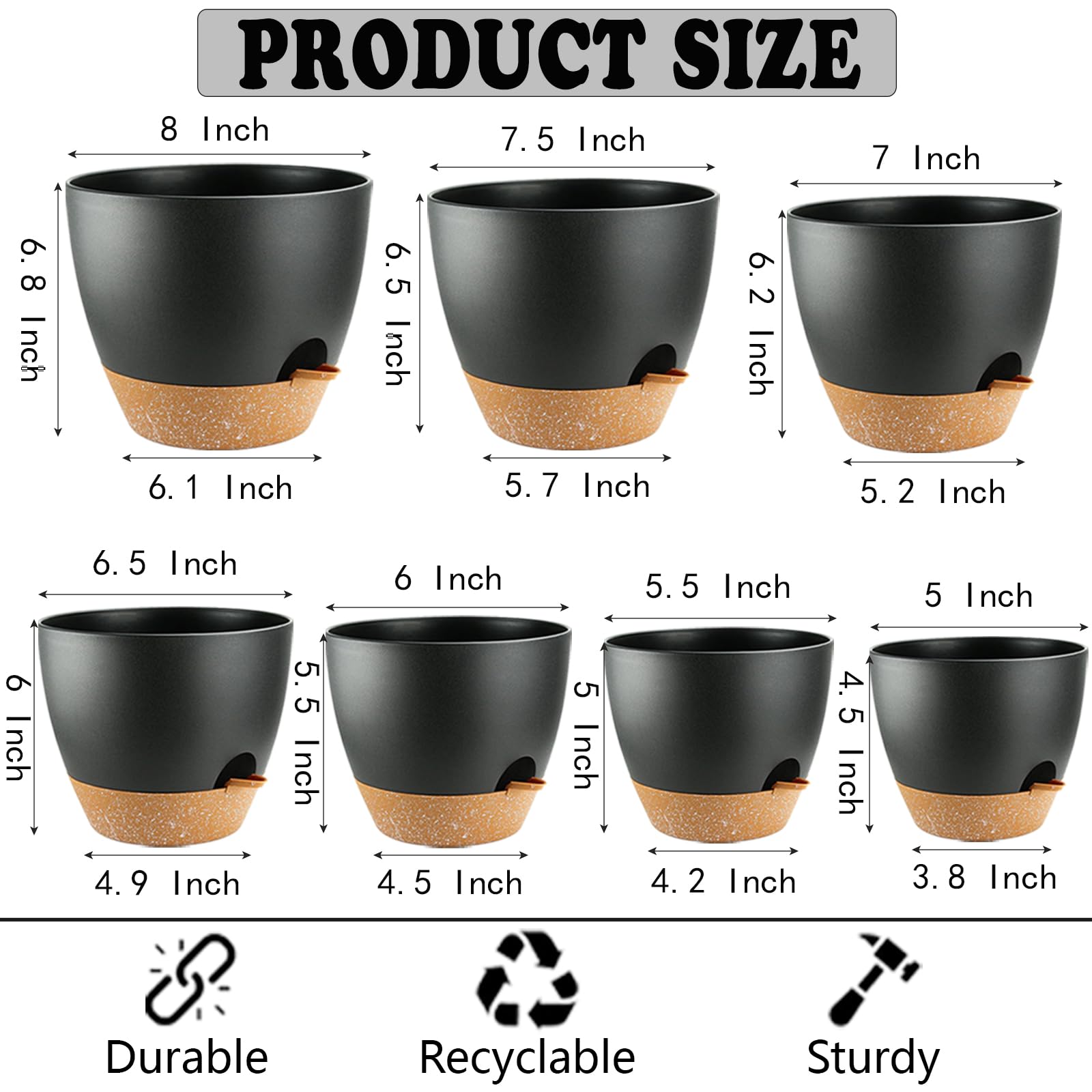 SE SUN-E detailed shot of pot wall thickness highlighting sturdy 4mm construction and durability