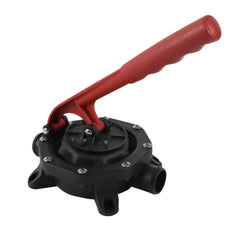 SEAFLO front view of pump showing compact body and outlets for easy mounting benefit
