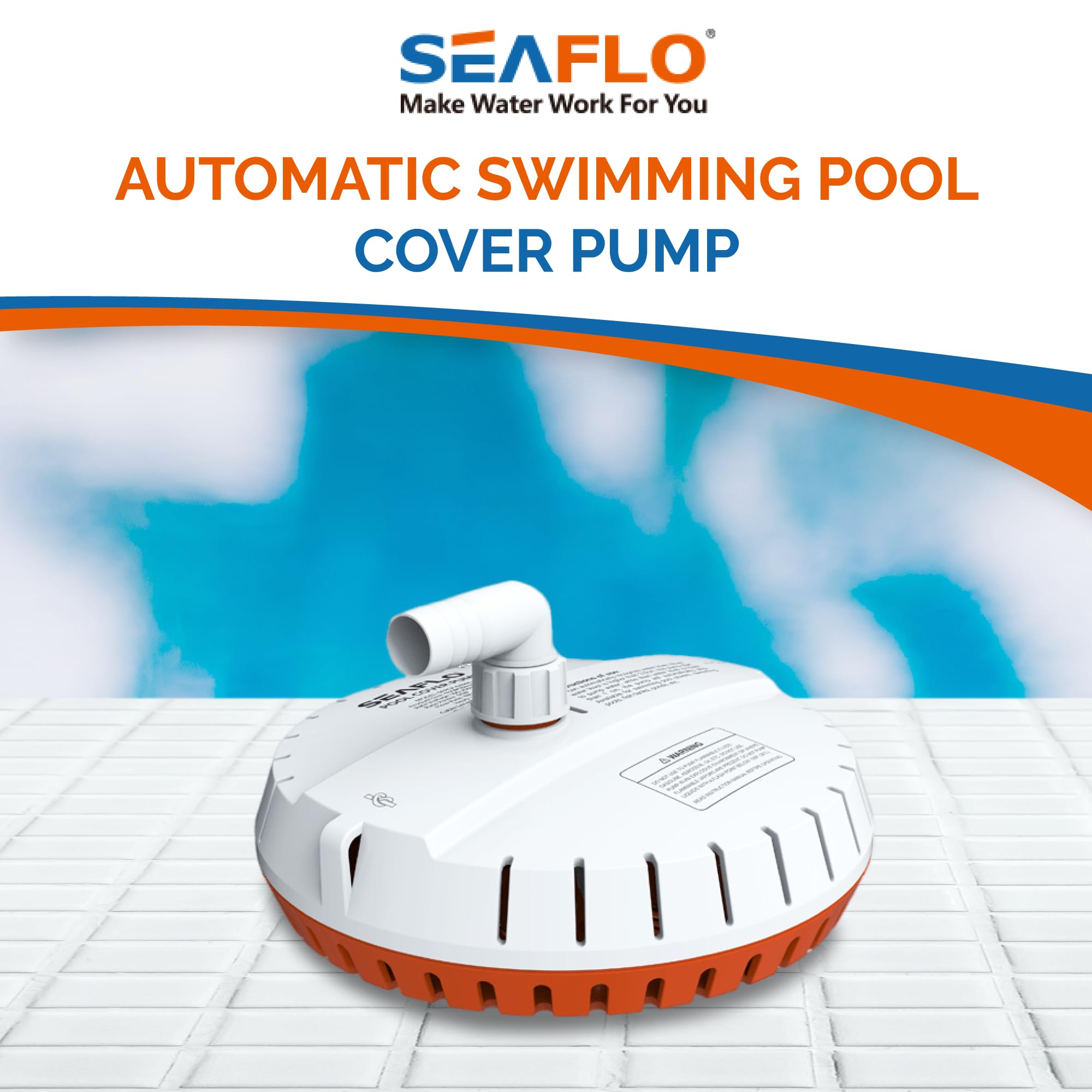 SEAFLO pump sensor close-up demonstrating automatic on/off water detection