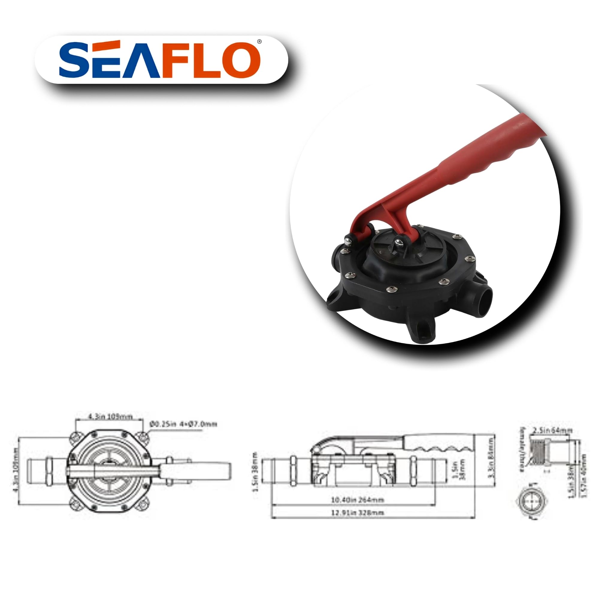 SEAFLO stainless fasteners close-up showing corrosion resistance benefit