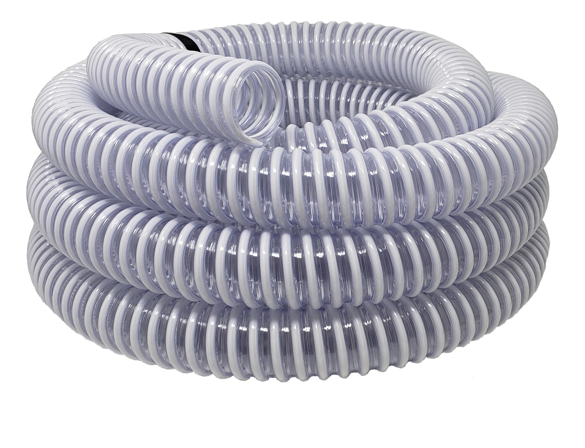 Sealproof 20ft hose front view showing full length and included clamps for reliable replacement