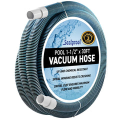 Sealproof front view of coiled hose showing durable build and easy handling