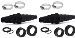 Sealproof front packaging showing two universal pond fittings and benefits