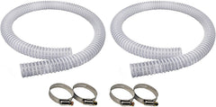 Sealproof front view of two 6 ft hoses with clamps showing ready-to-install durability