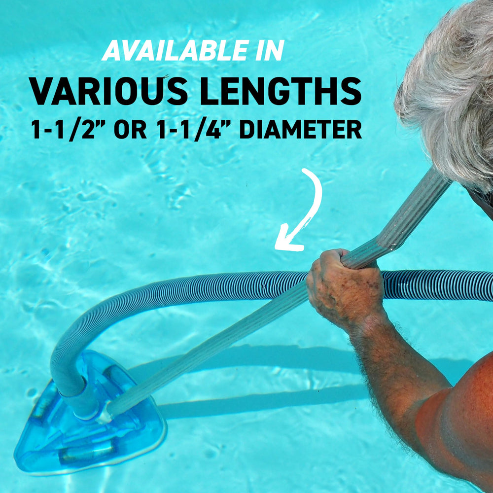 Sealproof hose beside standard objects showing 30ft scale and easy storage