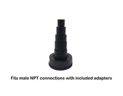 Sealproof stainless clamp and rubber gasket displayed for rust resistance
