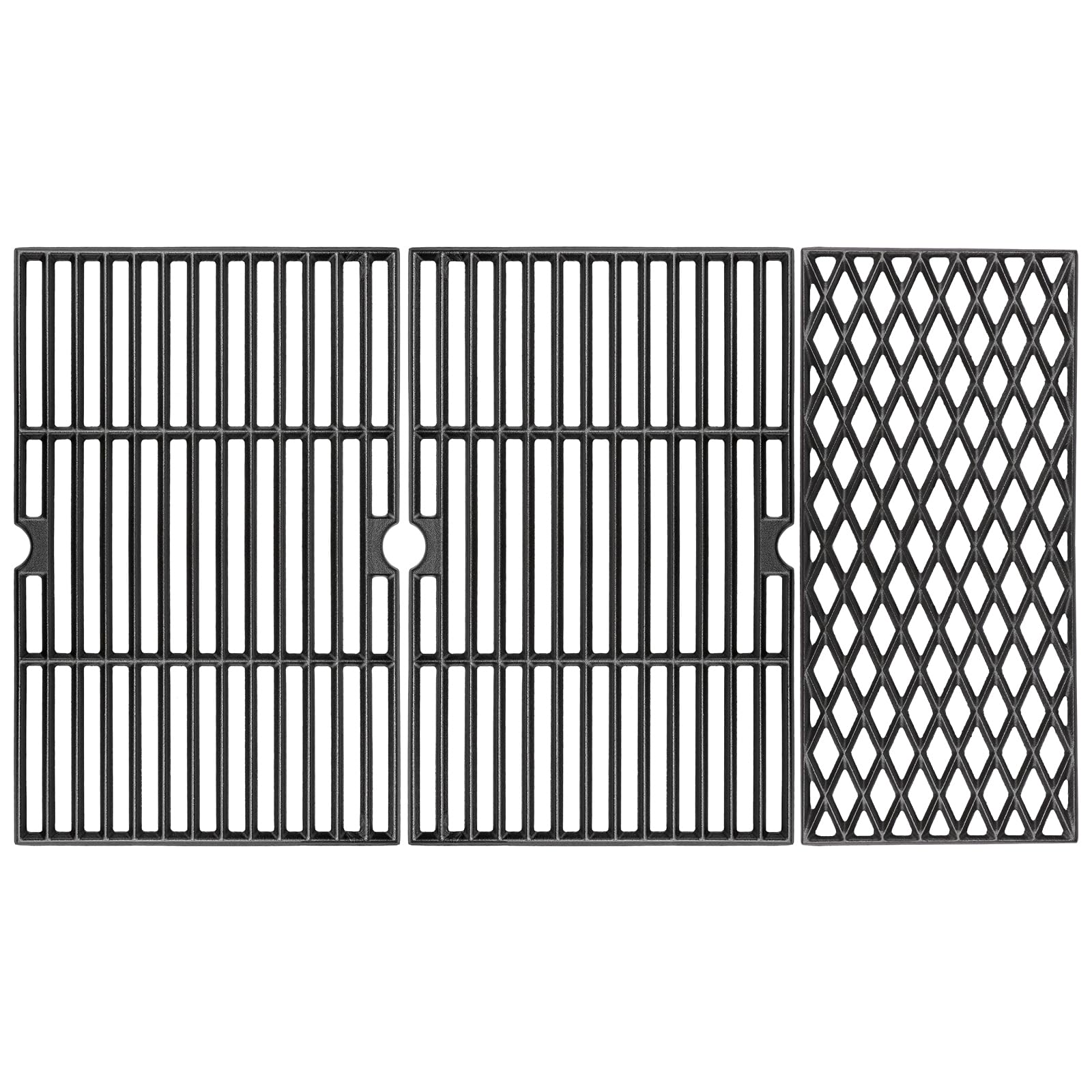 SearCook front view of three replacement grill grates showing fit and finish benefit