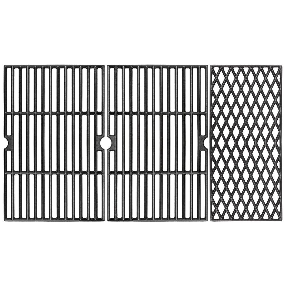 SearCook front view of three replacement grill grates showing fit and finish benefit