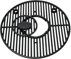SearCook front view of round cast iron grate highlighting fit and durability